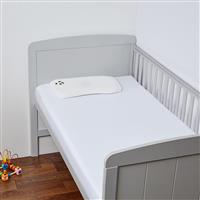 Panda Bamboo Plain White 320TC Kids Fitted Sheet - Cot