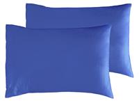 Habitat Plain Standard Pillowcase Pair - Cobalt Blue