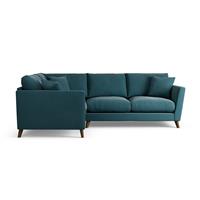 Habitat Lomond Left Hand Corner Sofa - Teal - Dark Leg