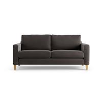 Habitat Flint Velvet 3 Seater Sofa - Slate Grey - Ash Leg