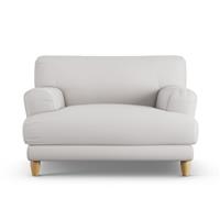 Habitat Askem Fabric Cuddle Chair - Natural - Ash Leg