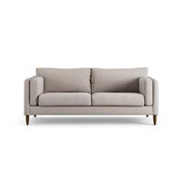 Habitat Newington Fabric 3 Seater Sofa - Stone - Dark Leg