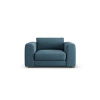 Habitat Ayr Fabric Cuddle Chair - Blue