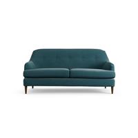 Habitat Frome Fabric 2 Seater Sofa - Teal - Dark Leg
