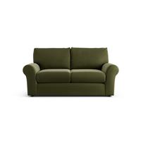 Habitat Molton Velvet 2 Seater Sofa - Moss Green