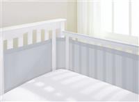 BreathableBaby 4 Sided Airflow Cot Liner - Grey
