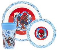 Spider-Man Kids Plastic Dinner Set - Blue