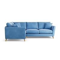 Habitat Lomond Left Hand Corner Sofa - Sky Blue - Ash Leg