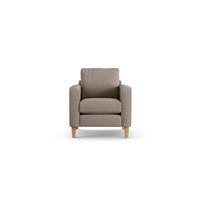 Habitat Flint Fabric Armchair - Mocha - Ash Leg