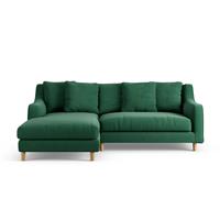 Habitat Swift left Hand Corner Sofa - Green - Ash Leg