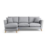 Habitat Lomond Left Hand Corner Sofa - Grey - Ash Leg