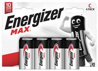 Energizer Max Alkaline C Batteries - Pack of 4