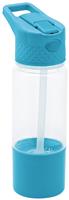 Smash Snack And Sip Blue Sipper Water Bottle - 450ml