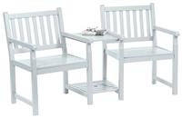 Greenhurst Danesford Wooden Garden Love Seats - Grey