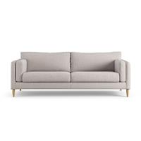 Habitat Newington Fabric 4 Seater Sofa - Natural - Ash Leg