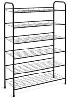 Argos Home Jorn 6 Shelf Shoe Storage Rack - Black