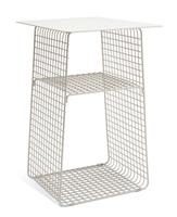 Habitat Cal Metal Bedside Table - Grey