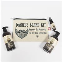 Personalised Message Beardy And Brilliant Beard Kit