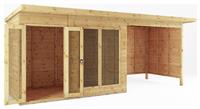 Mercia Maine Summerhouse with Patio Area - 18 x 6ft