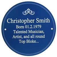 Personalised Message Heritage Plaque Decoration