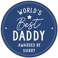 Personalised Message Worlds Best Blue Plaque Decoration