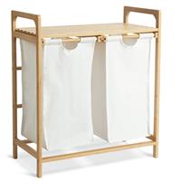 Habitat Bamboo Pull-Out Laundry Hamper - White