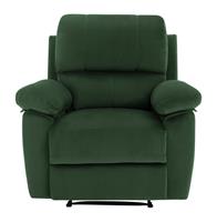 Argos Home Toby Velvet Recliner Chair - Green