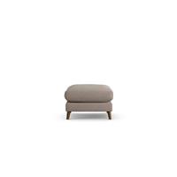 Habitat Lomond Fabric Footstool - Mocha - Dark Leg
