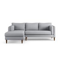Habitat Newington Left Hand Corner Sofa - Grey - Dark Leg