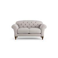 Habitat Brooker Fabric 2 Seater Sofa - Natural - Dark Leg