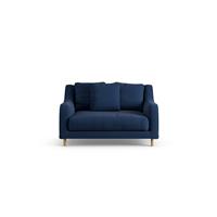 Habitat Swift Fabric Cuddle Chair - Navy - Ash Leg
