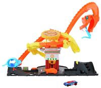 Hot Wheels City Cobra Pizza Shop Racing Playset