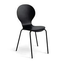 Habitat Bentwood Metal Dining Chair - Black