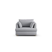 Habitat Holmfirth Fabric Cuddle Chair - Grey