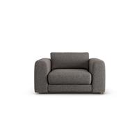 Habitat Ayr Fabric Cuddle Chair - Charcoal