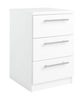 Argos Home Brisbane 3 Drawer Bedside - White