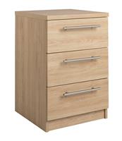 Argos Home Brisbane 3 Drawer Bedside - Oak