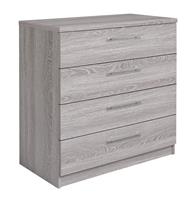 Argos Home Brisbane 4 Drawer Chest - Grey Oak
