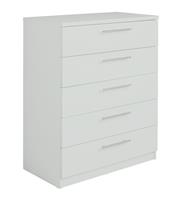 Argos Home Brisbane 5 drawers Chest - Grey