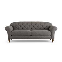 Habitat Brooker Fabric 4 Seater Sofa - Charcoal - Dark Leg