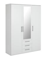 Argos Home Brisbane 3 Door 3 Drawer Wardrobe - White