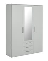 Argos Home Brisbane 3 Door 3 Drawer Wardrobe - Grey