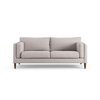 Habitat Newington Fabric 3 Seater Sofa - Natural - Dark Leg