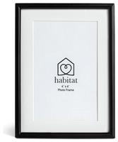 "Habitat Skinny Black Metal Picture Frame - 4x6"""