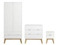 Habitat Pimlico 3 Piece 2 Door Wardrobe Set - White