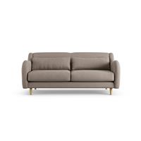 Habitat Turnmill Fabric 2 Seater Sofa - Mocha - Ash Leg