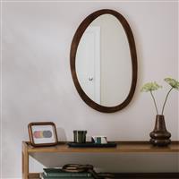 Habitat Mango Wood Irregular Wall Mirror - 70x45cm