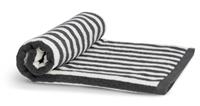 Habitat Grey Stripe Bath Towel