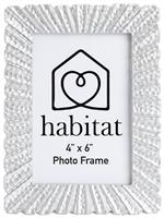 "Argos Home Silver Starburst Resin Picture Frame - 4x6"""