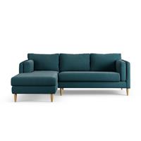 Habitat Newington Left Hand Corner Sofa - Teal - Ash Leg